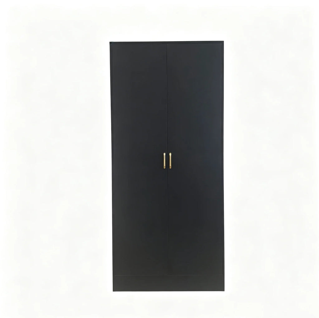 Fairmount 2 Door Wardrobe - Black - Finel Living