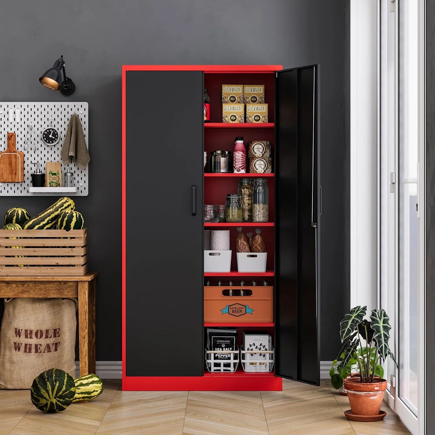 SpaceLock 5 Shelves Metal Cabinet