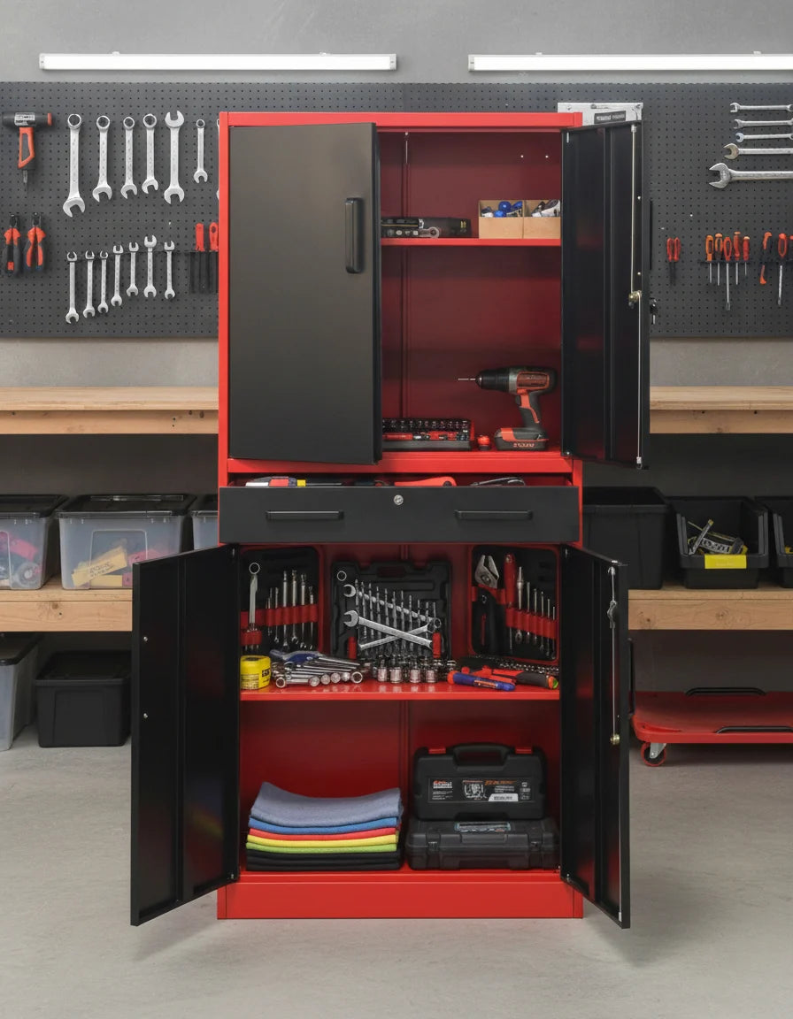 Essentra Metal Cabinet with Drawer