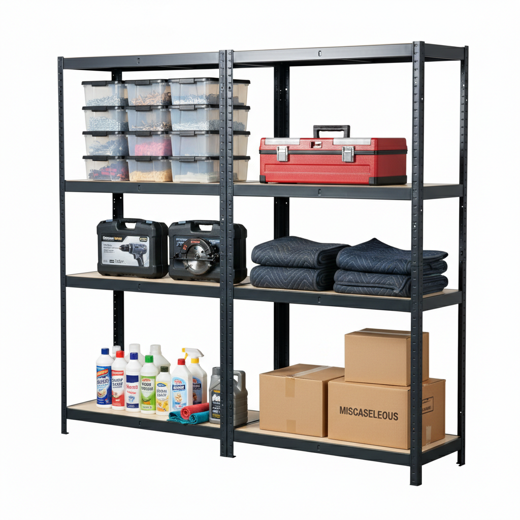 FINERY- 4 Layer Shelf Matt Black (PACK OF 2)