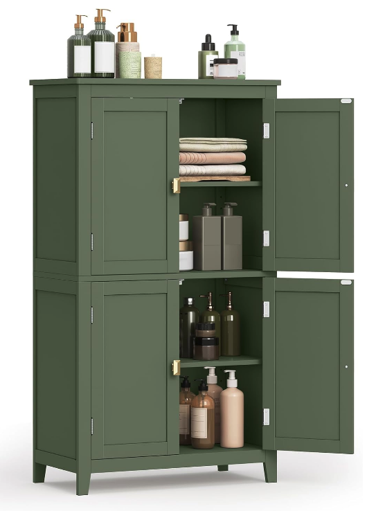 LockRidge Freestanding Cabinet with 4 Doors
