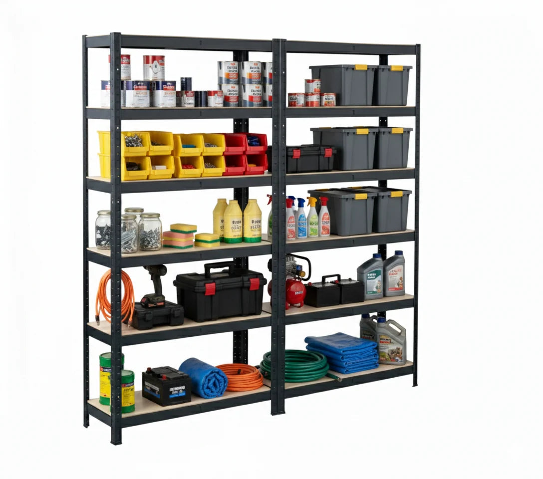 FINERY - 6 Layer Shelf Matt Black (PACK OF 2)