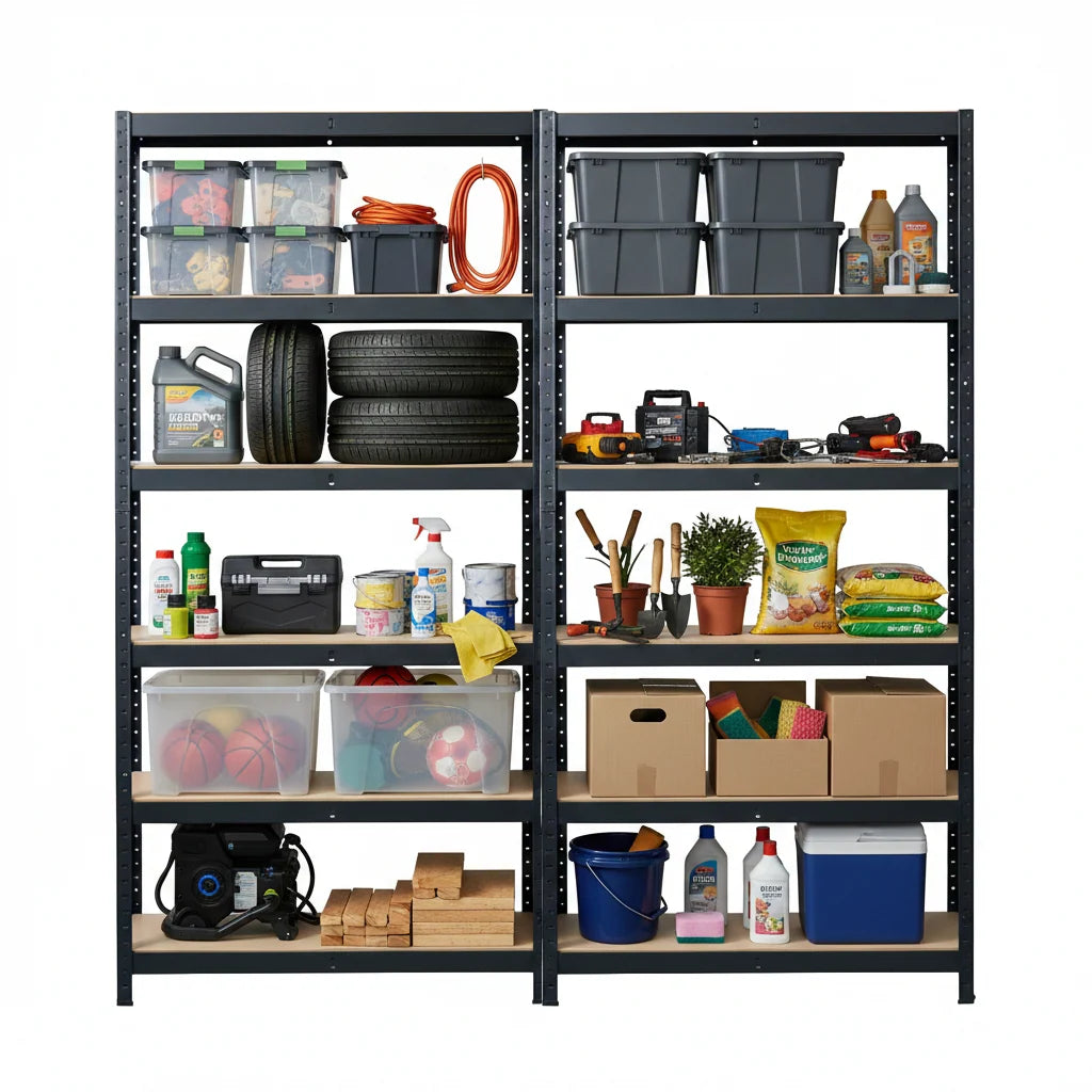 FINERY - 6 Layer Shelf Matt Black (PACK OF 2)