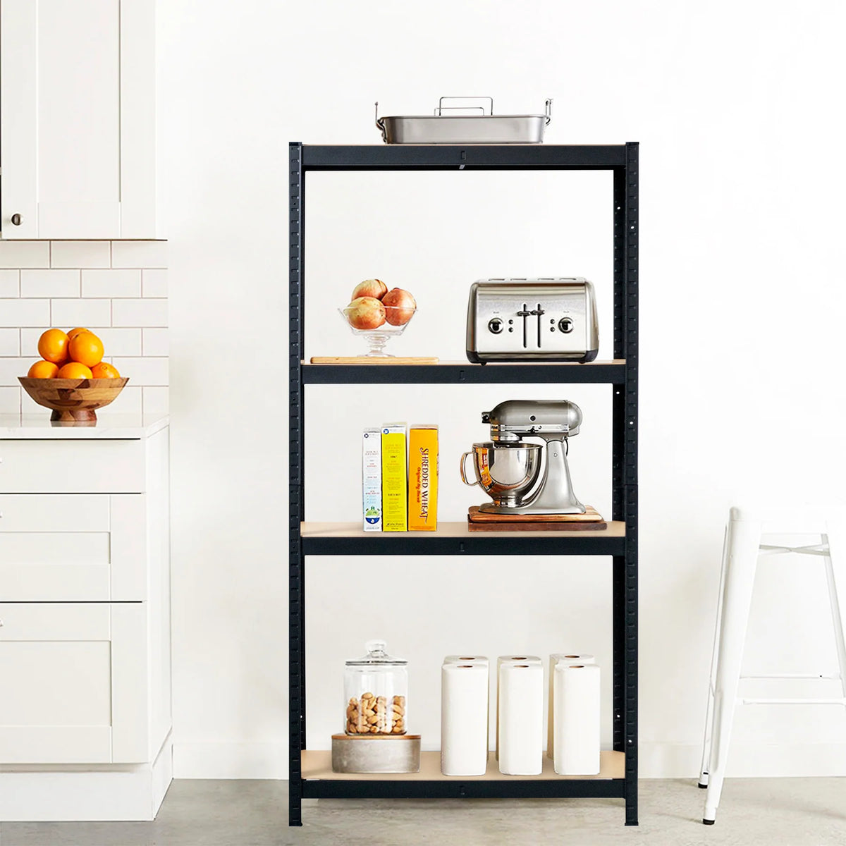 Fine Living - 4 Layer Shelf Matt Black