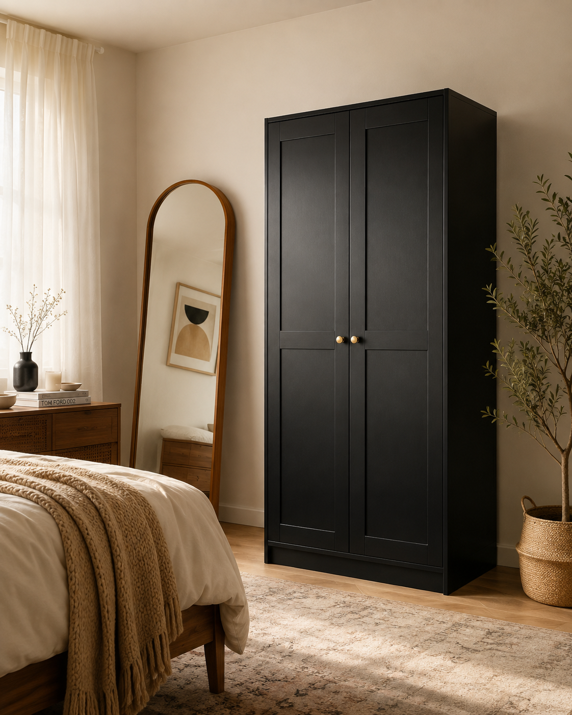 Norvik 2 Door Wardrobe - Finery