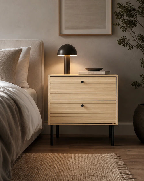 Austin 2 Drawer Side Pedestal Table