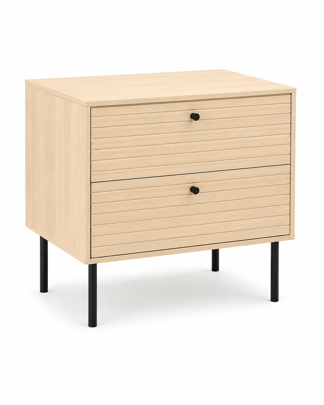 Austin 2 Drawer Side Pedestal Table