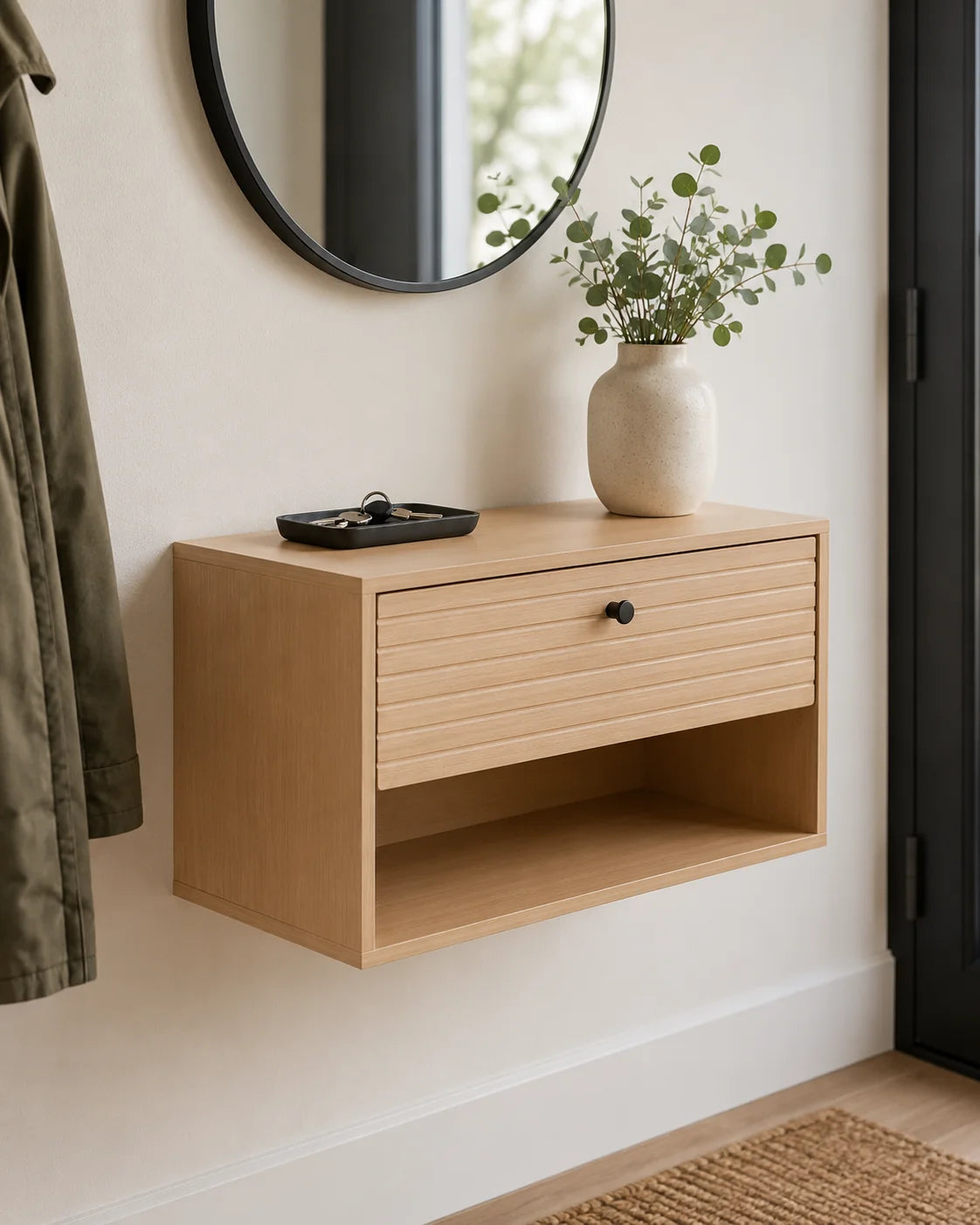 Austin Floating Side Pedestal Table