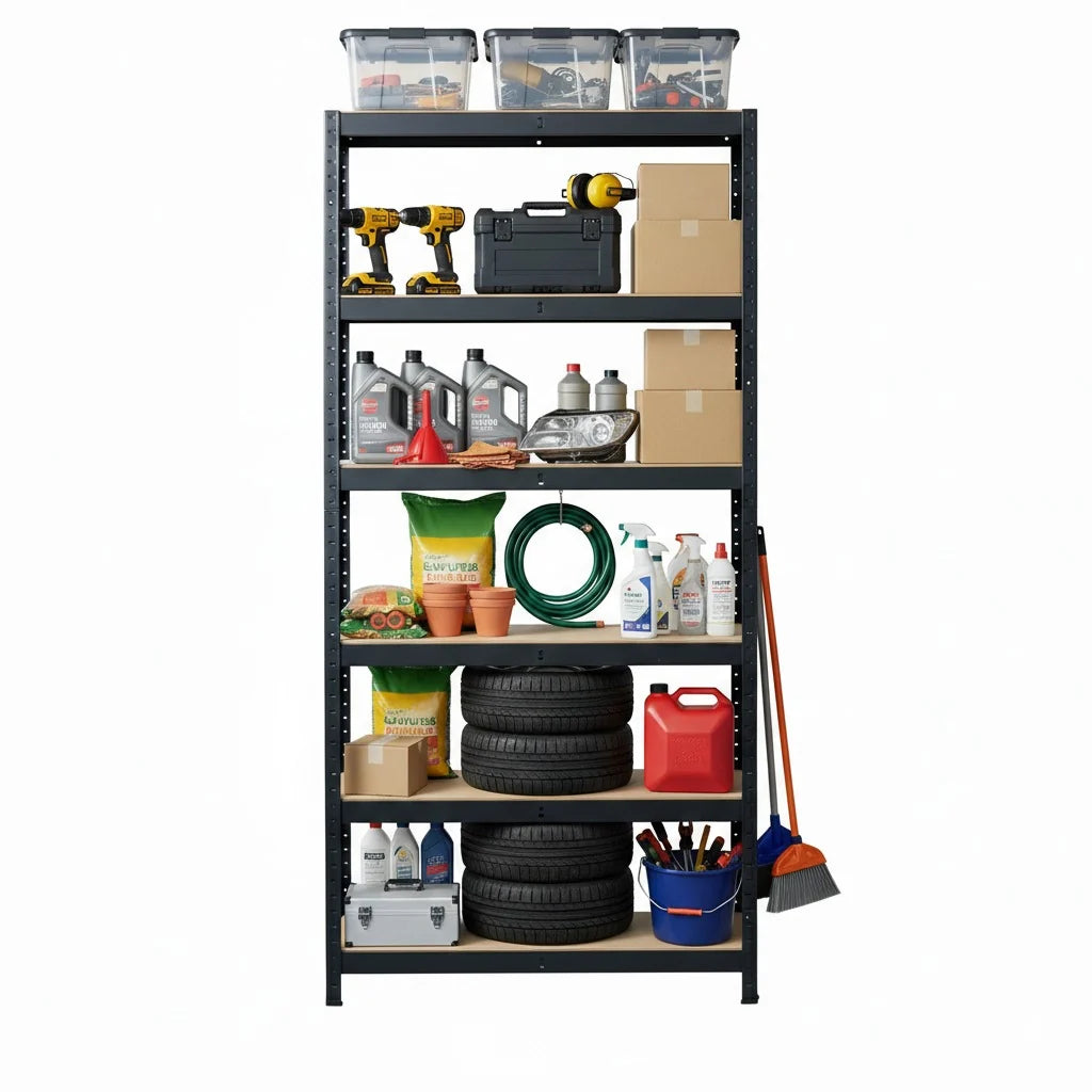 Fine Living - 6 Layer Shelf Matt Black
