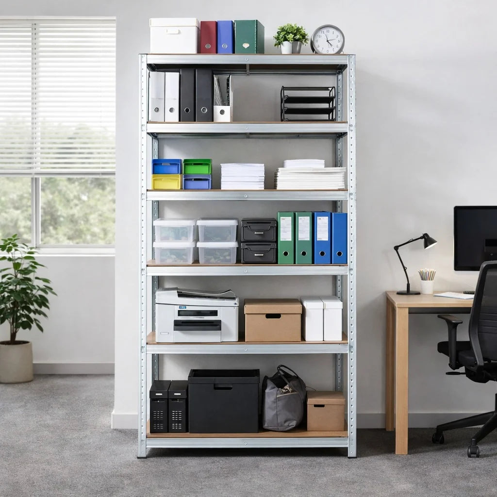 6 Tier Shelf - Galvanized Steel - 180 x 90 x 30 cm
